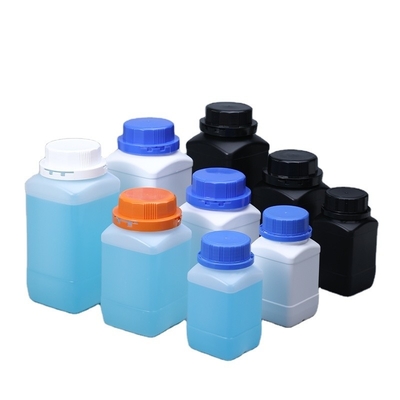 Buy 250 ML 500 ML 1000 ML Empty Wide Mouth Reagent Plastic Square Bottle With Inner Cap online manufacture