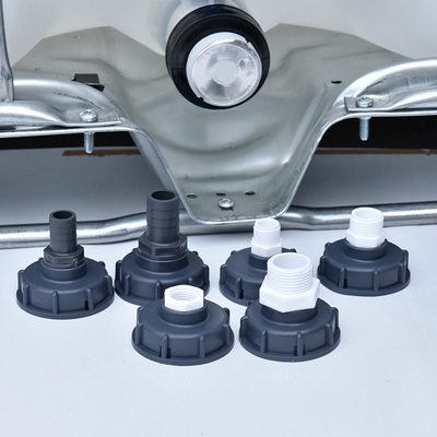 Buy Flange Connection 1000L IBC Tote Tanks with 2inches Plastic Valve Adapter Fittings online manufacture