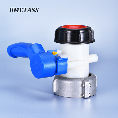 Buy DN40 Acid Alkali Oil Resistant PVC Ball Valve for IBC Hydraulic Directional Control online manufacture