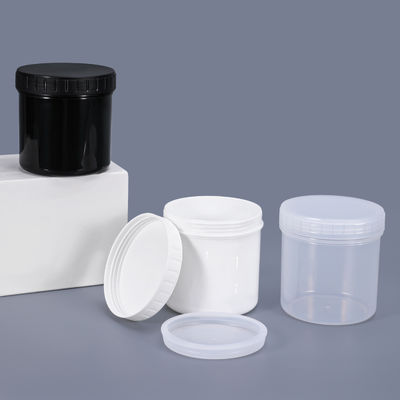 Buy Foodsafe Plastic Storage Jars Cream Container With Sealing Cap Lids 500ml online manufacture