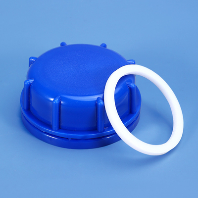 Buy 2022 Plastic Lid 53mm Blue Screw Cap Lid For 5L Jerry can Customized Logo Acceptable online manufacture