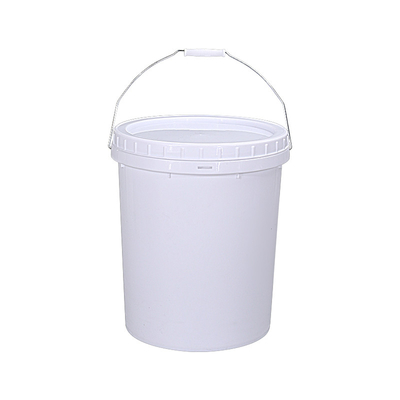 Buy PP Plastic Bucket Iron Handle Lid for Home Food Grade Transparent White Container online manufacture