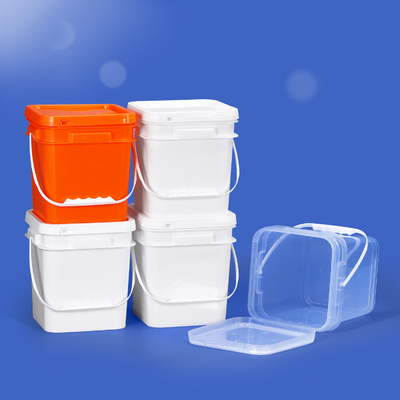 Buy Bulk Sealed Square 5 Gallon Transparent Bucket Food Safe Custom online manufacture
