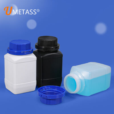 buy 500ml Square Plastic Bottle Screw-cap Wide Neck Bottles for Industrial Lab Reagent Storage online manufacture