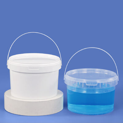Buy 4L Transparent Airtight Food-Grade Plastic Bucket with Screw Lid for Honey/Candy Container online manufacture