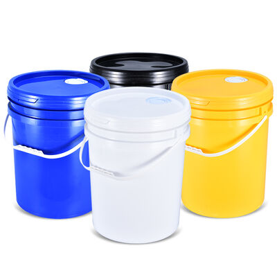 buy 25L Round Plastic Bucket Large-Capacity Eco-Friendly Recyclable BPA-Free for Bulk Liquid Storage online manufacture