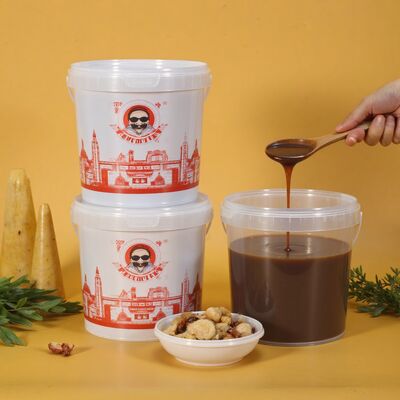 Buy Premium Clear Round Plastic Bucket Seal Bucket with Lid and Handle for Sauce Packet Bucket for Seasoner Container online manufacture