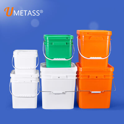 buy Premium Square Plastic Bucket with Effortless Twist-on Lid and Handle Plastic Paint Bucket online manufacture