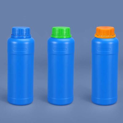 buy Wholesale Leakproof Transparent Plastic HDPE Bottles Food Grade PE Bottle for Chemical Liquid with Colorful Anti-theft Cap online manufacture