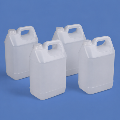 Buy 5L Food Grade PE Plastic Jerry Can with Whale Mouth Cap and Handle Packaging Can for Water Liquor Sauce Chemical Liquid Storage Use online manufacture