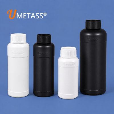 Buy Custom Logo Fluorinated Plastic Bottle 300ml-1L for Pesticide Pigment Solvent Chemical Powder Packaging online manufacture