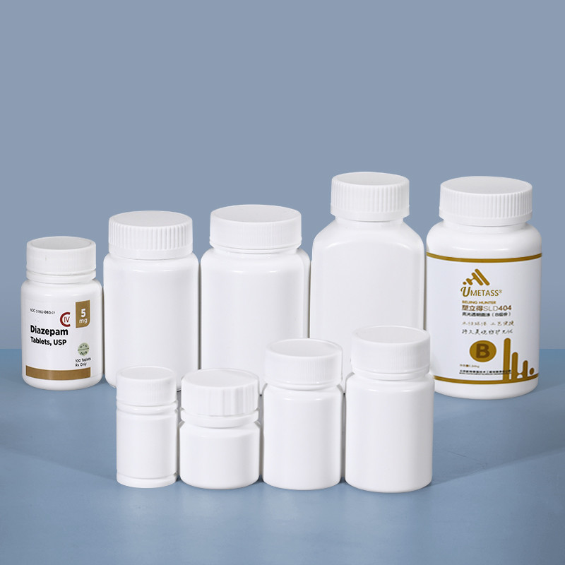 Medicine Pill and Vitamin Capsule Packaging 50ml Plastic Bottles with ...