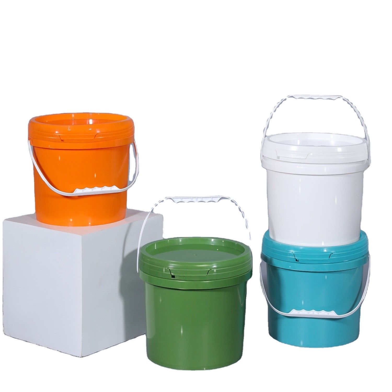 5L Plastic Buckets With Lids Food Grade For Liquid Storage Packaging ...