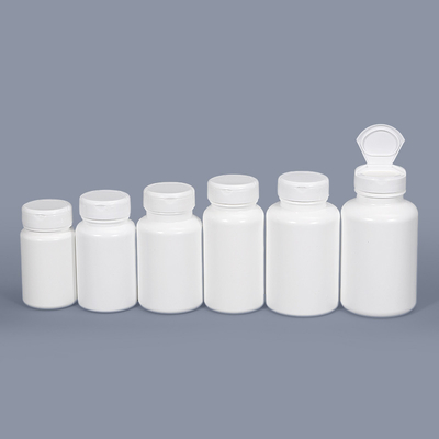 Logo Printing Flip Top Cap Medicine Pill Bottles for Pharmaceutical Storage Packaging