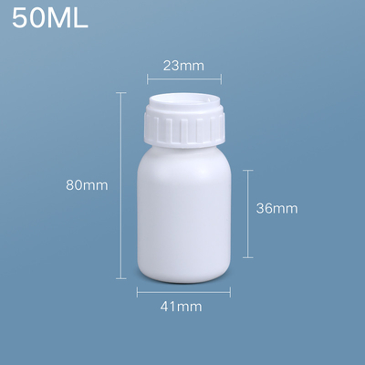 Corrosion Resistant Lab Fluorinated Bottle 100ml HDPE Pill Bottle Container