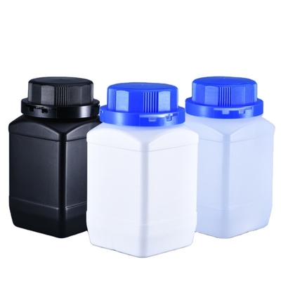 White Translucent Black Science Lab Bottles Wide Mouth Plastic Bottles For Reagents Liquids