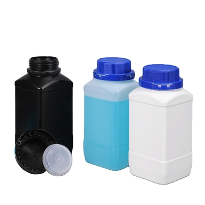 Anti Corrosion 500ml Hdpe Plastic Bottles Black White Customzied