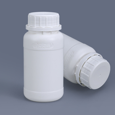 Fluorinated Plastic Bottles for Chemical Packaging Round and Screen Printed Design