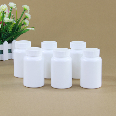 Custom Empty Plastic Medicine Pill Bottle Packaging With Screw Cap with Screen Printing