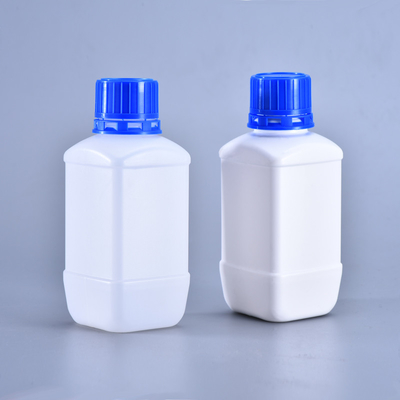 Empty White HDPE Plastic Laboratory Bottles Indicator For Liquid Storage