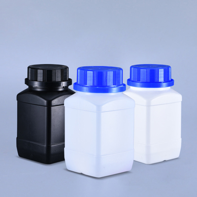 1 liter HDPE Square Lab Bottles Plastic Food Grade Reagent Chemical Liquid Packaging