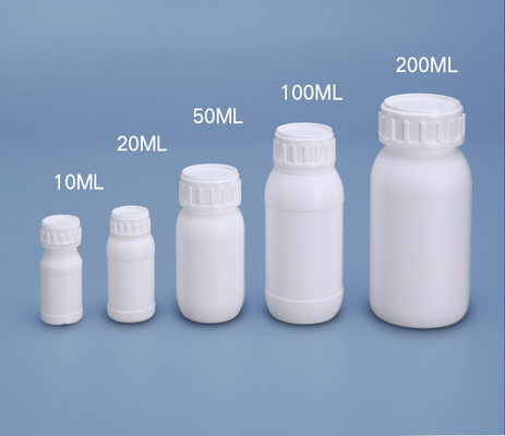 20ML Round Bottle HDPE Base Material White Empty Dispense Bottle For Bait Packaging