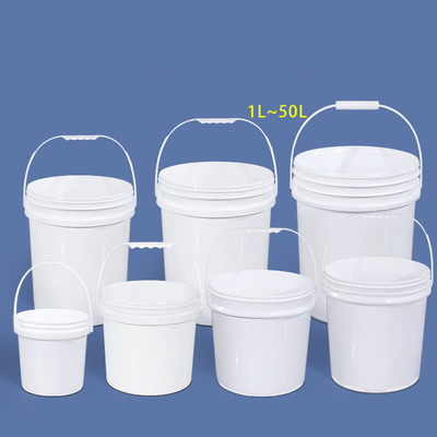 Transparent PP Plastic Water Bucket With Lid For Food Container With Durable Material