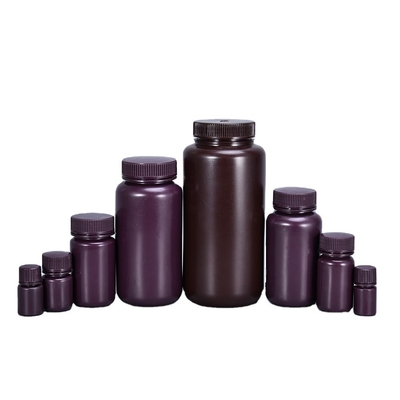 Customized Logo 250ml Wide-Mouth Plastic Clear Reagent Bottle Screw Cap for Medicine