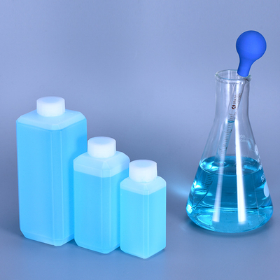 HDPE Square Plastic Lab Bottles Biochemistry Medical Custom Label Printing
