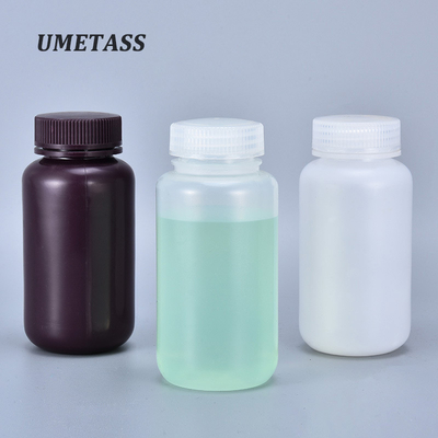 SCREW CAP 500ml PP Round Wide Mouth Bottles for Chemical Liquid Storage in Laboratory