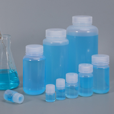 Transparent/Translucent/Brown Wide Mouth HDPE/PP Plastic Chemical Resistant Bottle for Laboratory