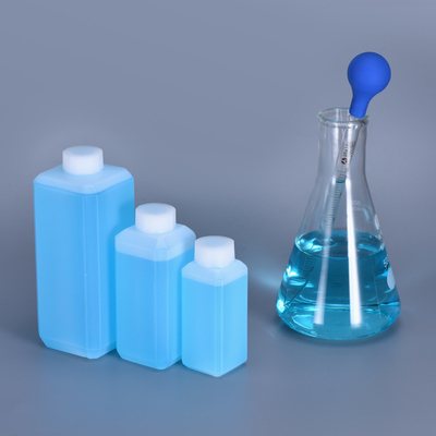 Flat HDPE Square Empty Plastic Bottle With Lid for Shampoo Conditioner Paint Storage