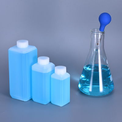 500ml Double Wall Plastic HDPE Square Reagent Bottles for Laboratory Printing Handling