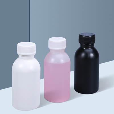 Small Mouth Plastic HDPE High Density Polyethylene Bottles For Syrup Packaging