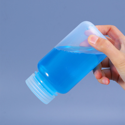 250ml PP Transparent Plastic Bottles for Laboratory Reagent Container Brown and Sturdy