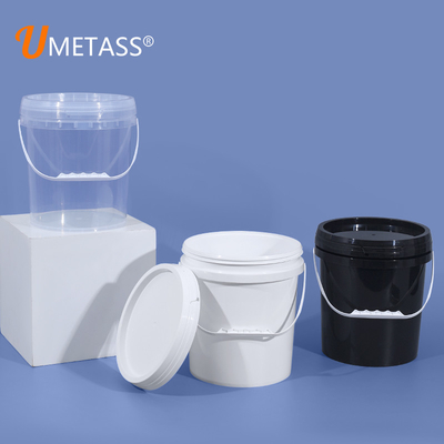 10L Plastic Bucket With Tamper Evident Lid For Thinner Lubricant Material Capacity 10L