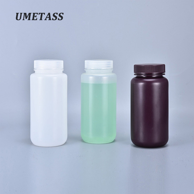 Acceptable Customer's Logo Round PP 500ml Wide-mouth Plastic Clear Reagent Bottle Container