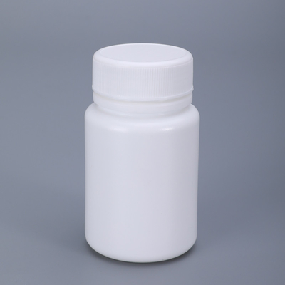 70ml Capacity Square/ Round Bottle Custom Waterproof PE White Plastic Pill Container