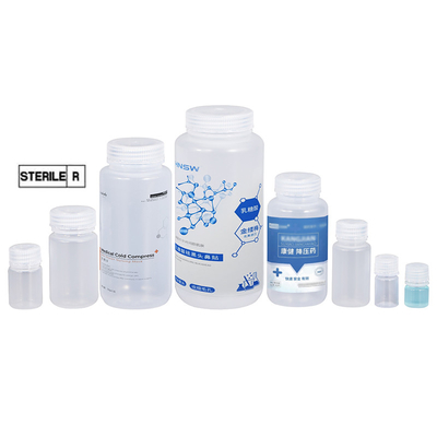 ISO9001 Certified Good Empty Wide Mouth Easy Filling Plastic Vial Bottles for Lab Reagents