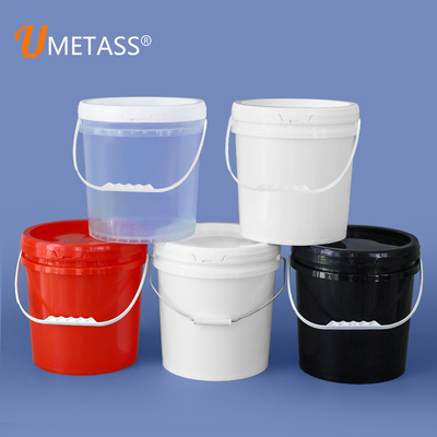 10L Food Grade Plastic Paint Bucket With Lid And Handle Tamper Evident Container