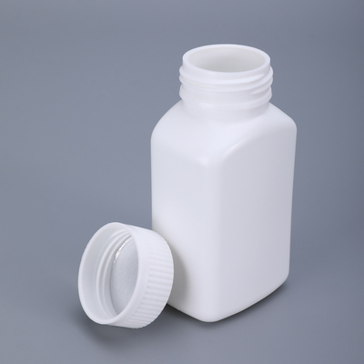 170ml Square Canister for Medical Pills HDPE Material Thicken Plastic Screen Printing