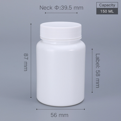 Silk Screen Printing 150ml HDPE Plastic Bottle for Pill Storage Safe and Secure