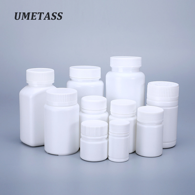 20ML-200ML Capacity UMETASS HDPE White Plastic Bottle for Pill Storage Capsule Storage