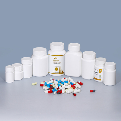 Empty 50CC Plastic Pill Bottle Container Blank Medicine Bottle For Chemical Capsule