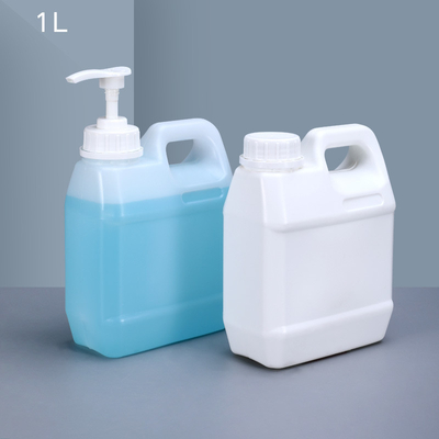Square Transparent 1L HDPE Jerry Can Barrel Plastic Gallon Pail for in Transparent