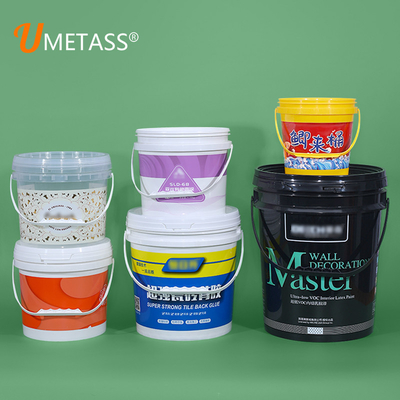 Sample Empty 5Litre 10Litre 20Liter Food Grade Safe Paint Popcorn Round Plastic Bucket