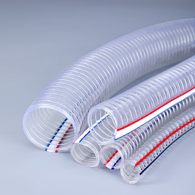 Water Suction PVC Steel Wire Reinforced Hose with Various Specifications Length 100m