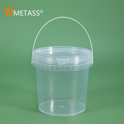 1L Round Plastic Tub for Packaging Honey Candy Chocolate Lollipop Jam Butter Ice Cream Cookie Bucket