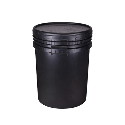 Customized Logo 10 Gallon White Black Large Plastic Bucket with Lid Paint