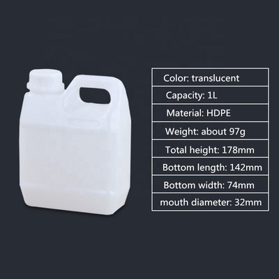 Food Grade Custom Bucket 1L 5 Liter Plastic Jerry Can for Chemical